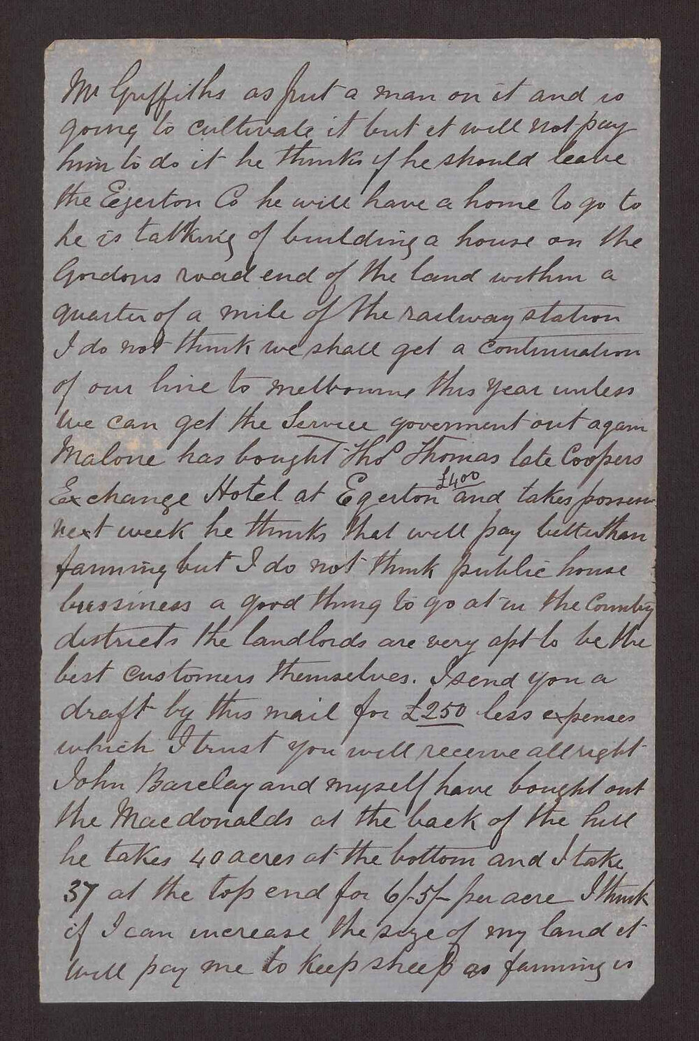 [Letters between Charles Foreman and his family in Britain, 63 of 83]