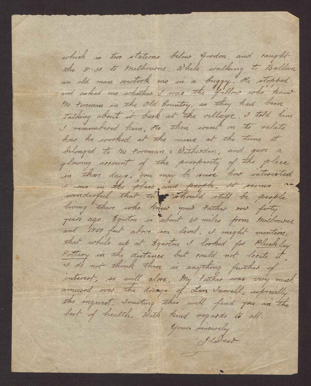 [Letters between Charles Foreman and his family in Britain, 66 of 83]