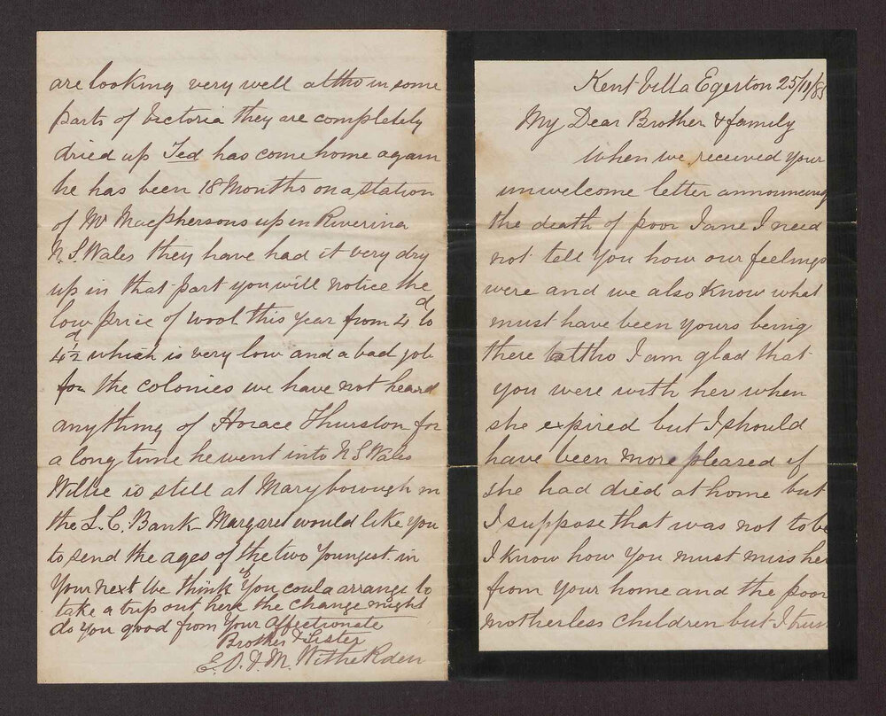 [Letters between Charles Foreman and his family in Britain, 70 of 83]