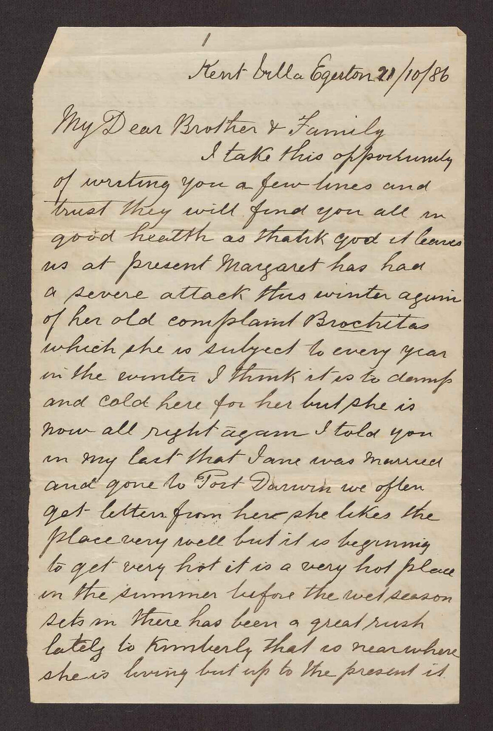 [Letters between Charles Foreman and his family in Britain, 71 of 83]