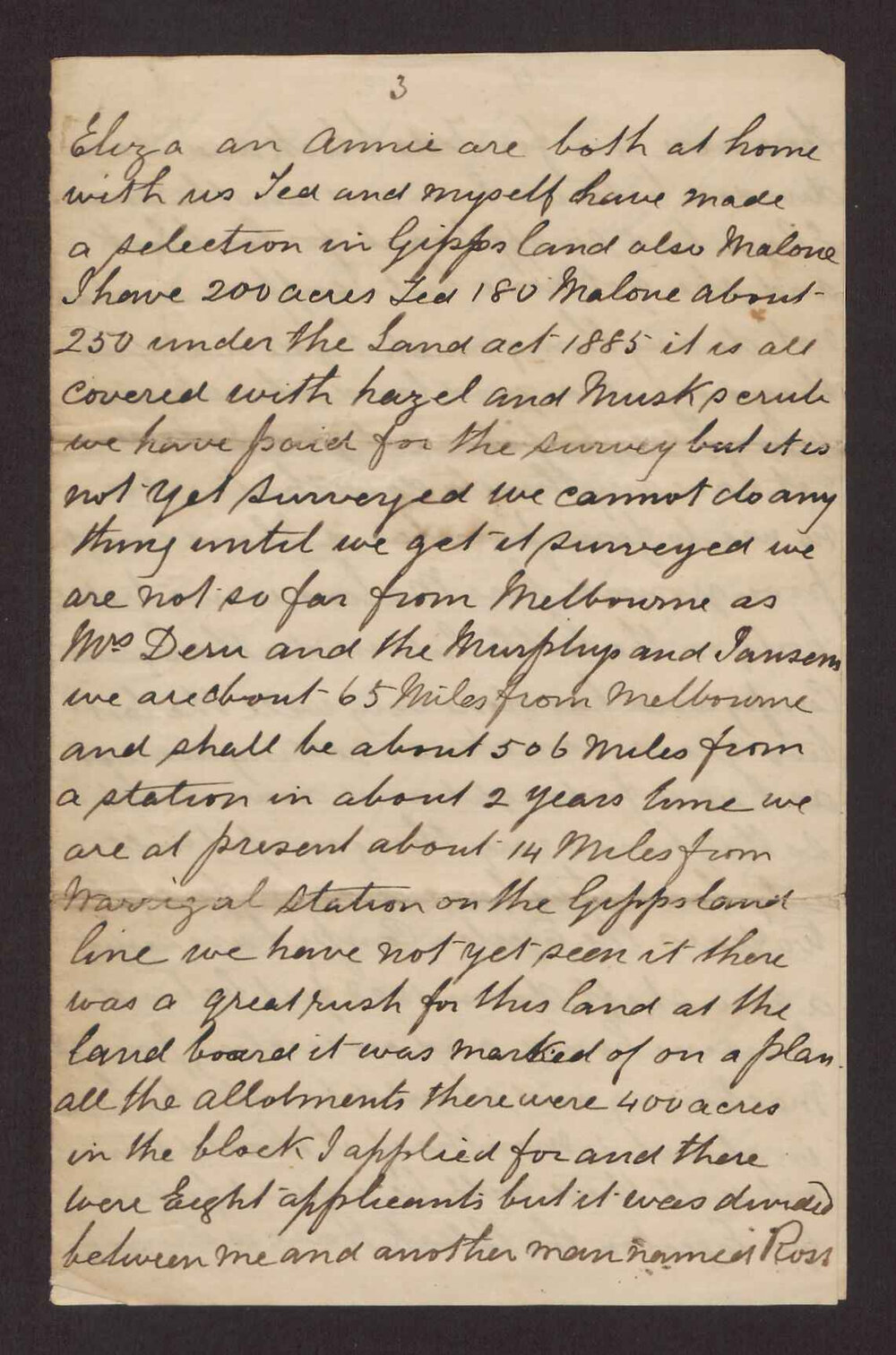 [Letters between Charles Foreman and his family in Britain, 72 of 83]