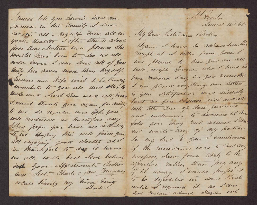 [Letters between Charles Foreman and his family in Britain, 77 of 83]