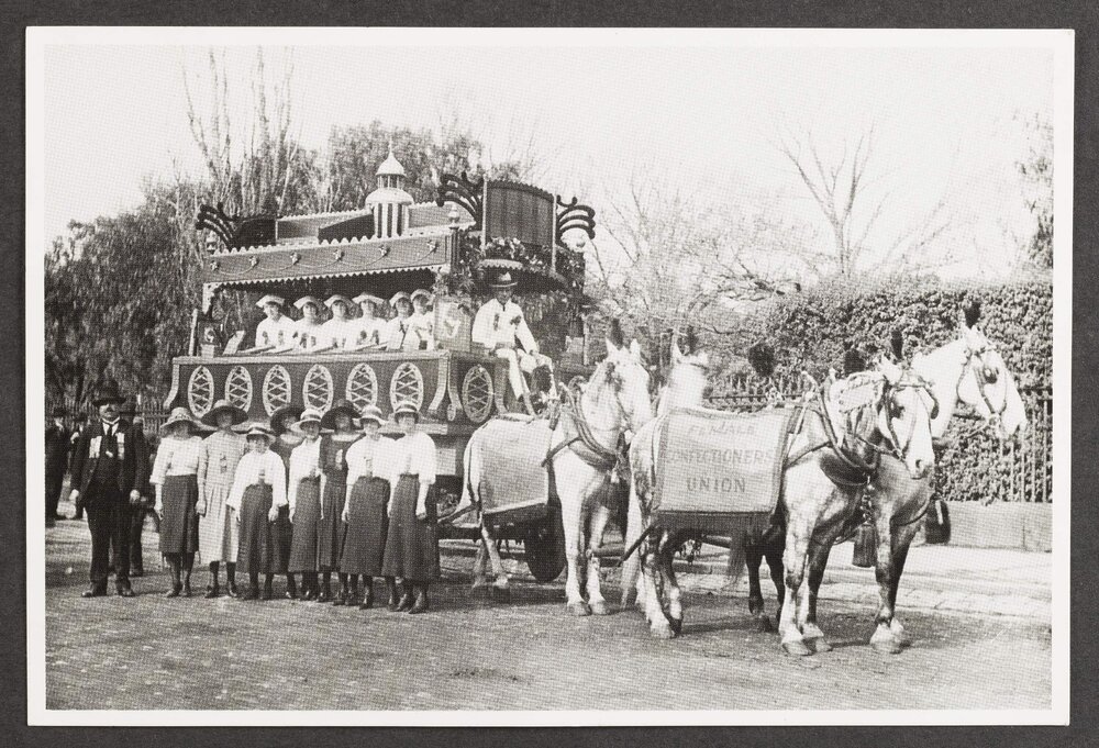 [Female Confectioners' Union Eight Hour Day Float c.1920]