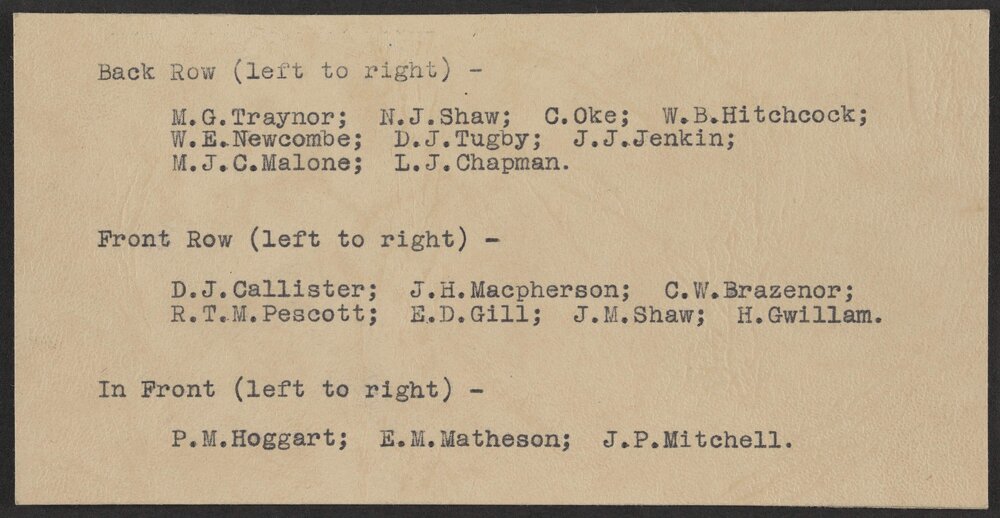 [Names of staff pictured in group photograph on page 6]