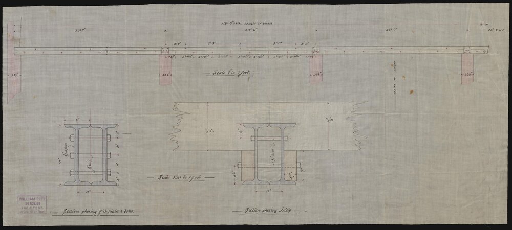 [Architectural drawing for the Rialto building]