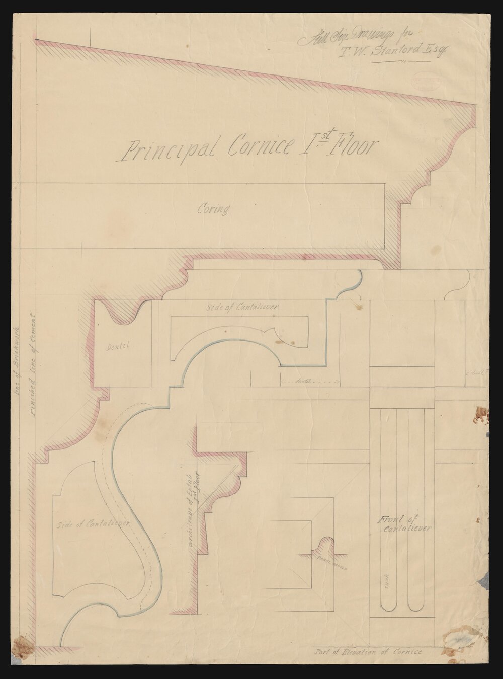 [Architectural drawing for the Rialto building]