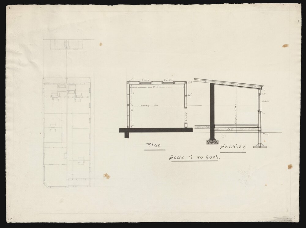 [Architectural drawing for the Rialto building]