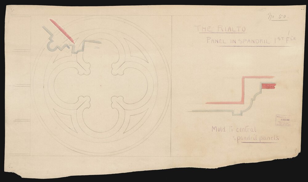 [Architectural drawing for the Rialto building]
