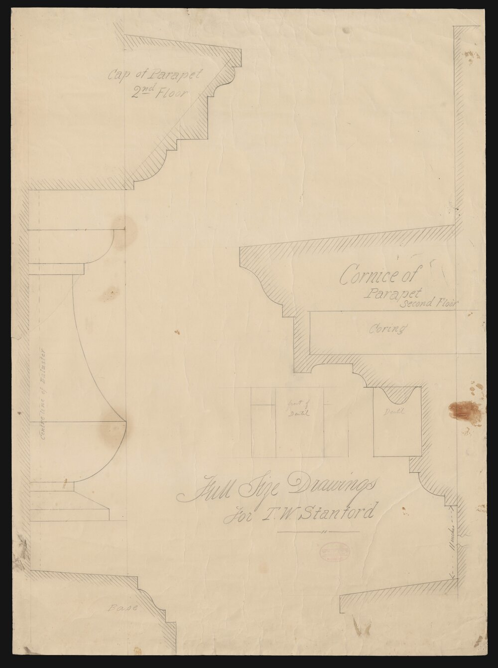 [Architectural drawing for the Rialto building]