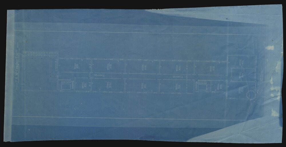 [4th floor blueprint plan for the Rialto building]