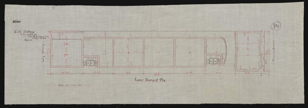 Rialto buildings - lower basement plan