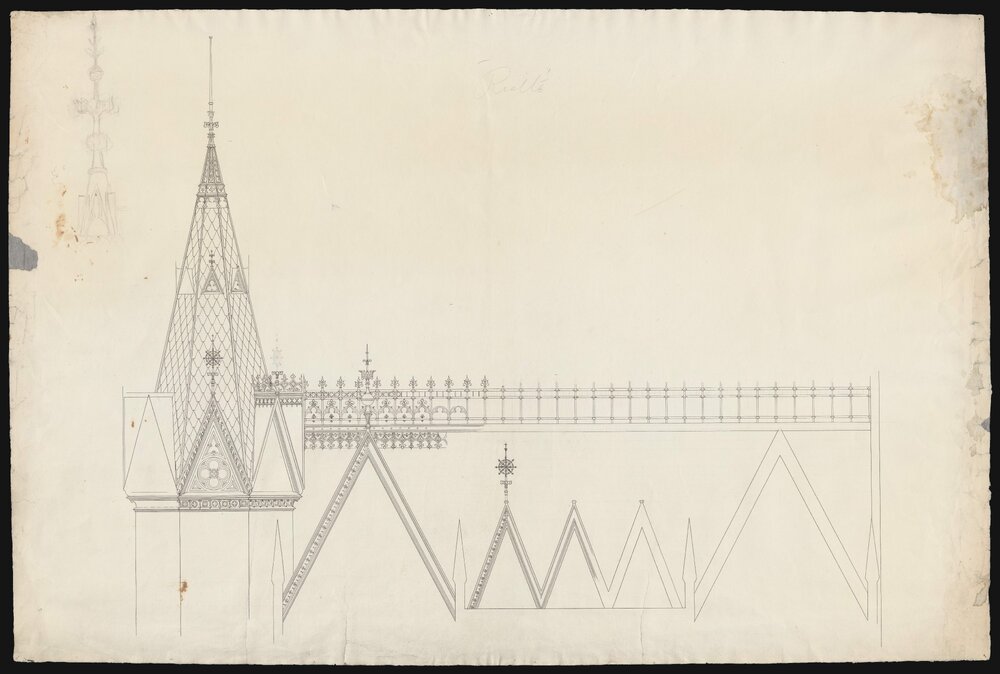 [The Rialto - elevation of roof]