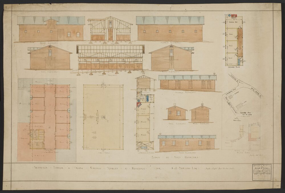 Proposed Timber and Iron Racing Stables at Mentone for AG Barlow Esq