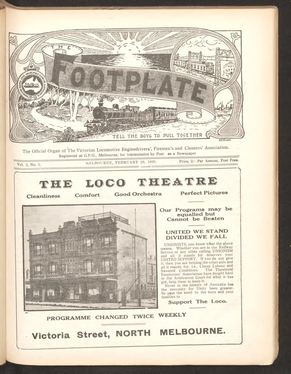 The Footplate: vol. 3, no. 2 (February, 1920)
