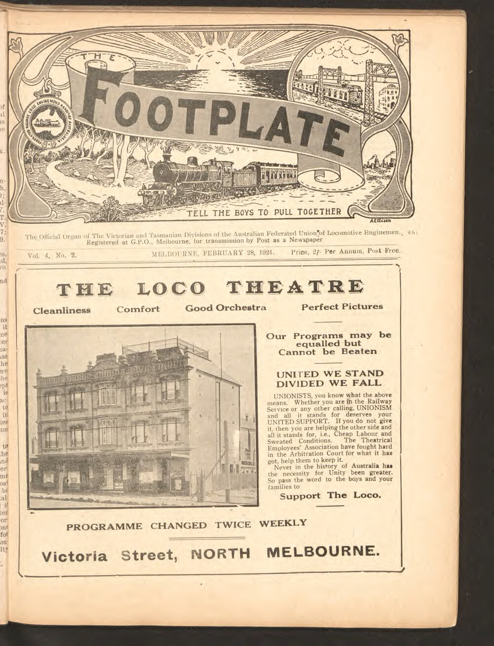 The Footplate: vol. 4, no. 2 (February, 1921)
