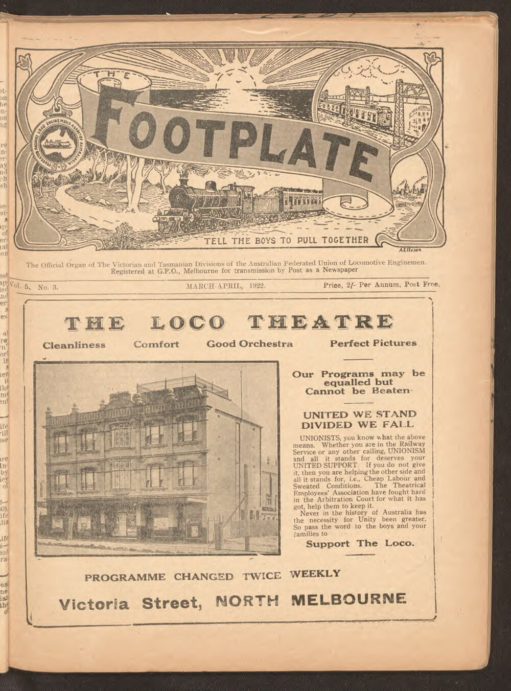 The Footplate: vol. 5, no. 3 (March-April, 1922)