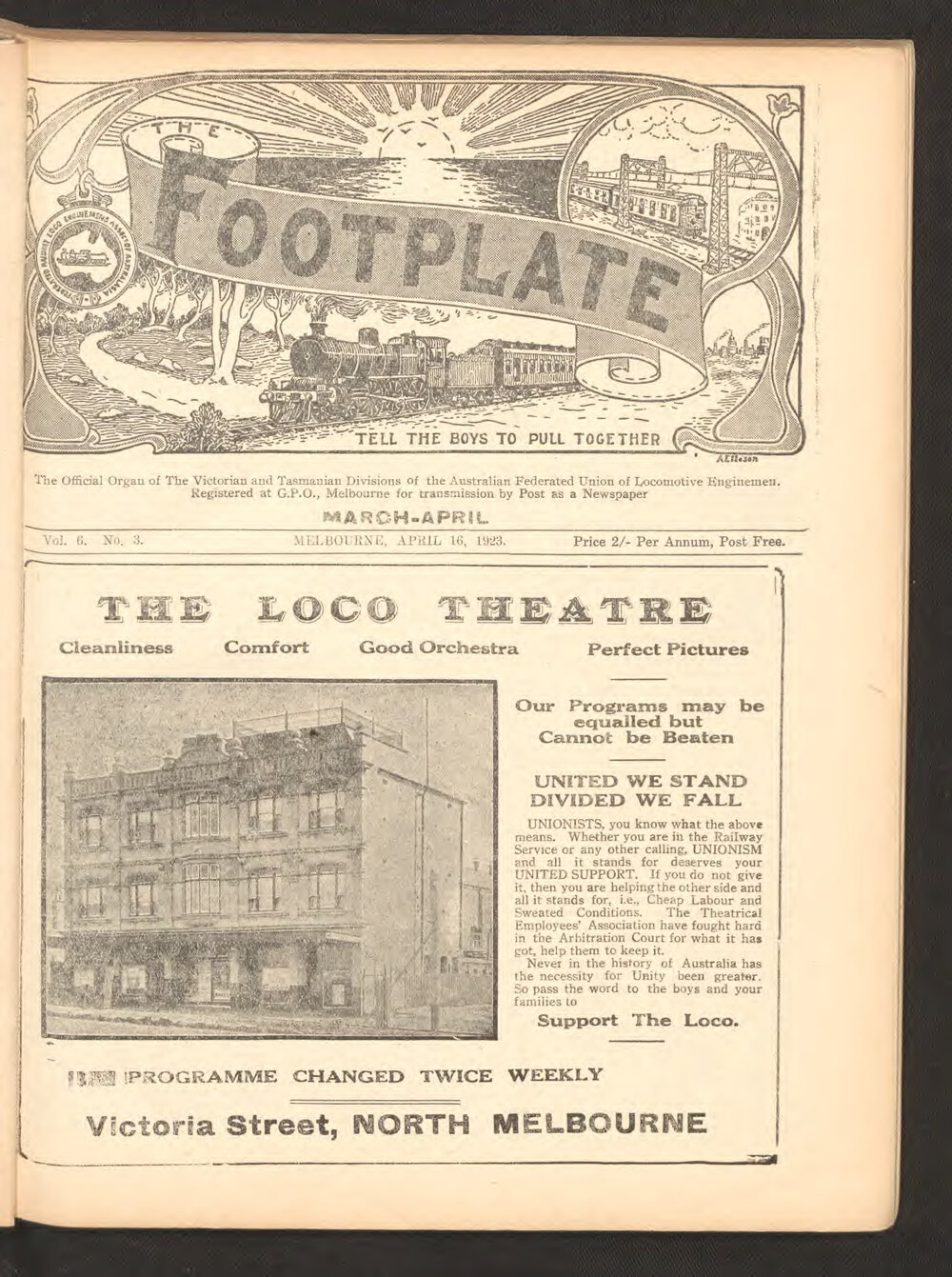 The Footplate: vol. 6, no. 3 (March-April, 1923)