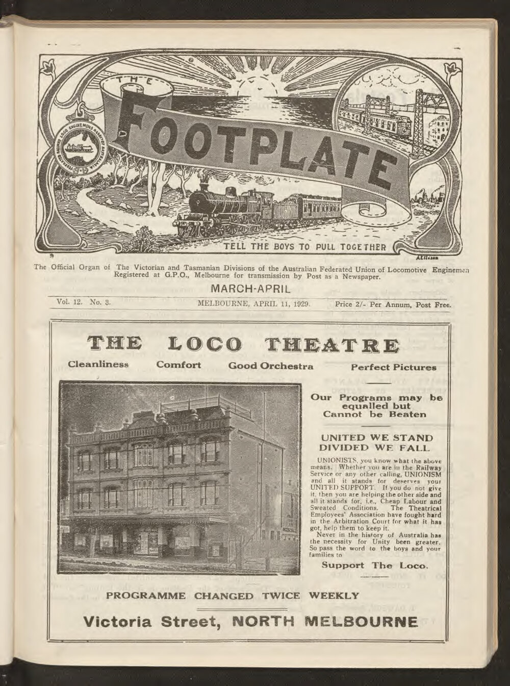 The Footplate: vol. 12, no. 3 (March-April, 1929)