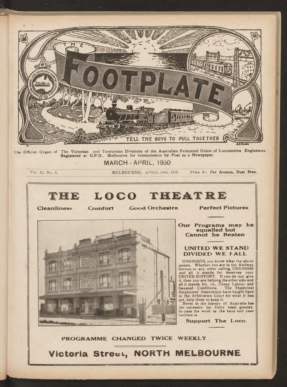 The Footplate: vol. 13, no. 3 (March-April, 1930)