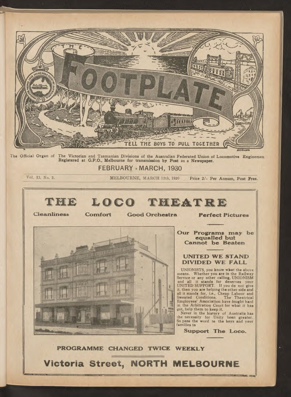 The Footplate: vol. 13, no. 2 (February-March, 1930)