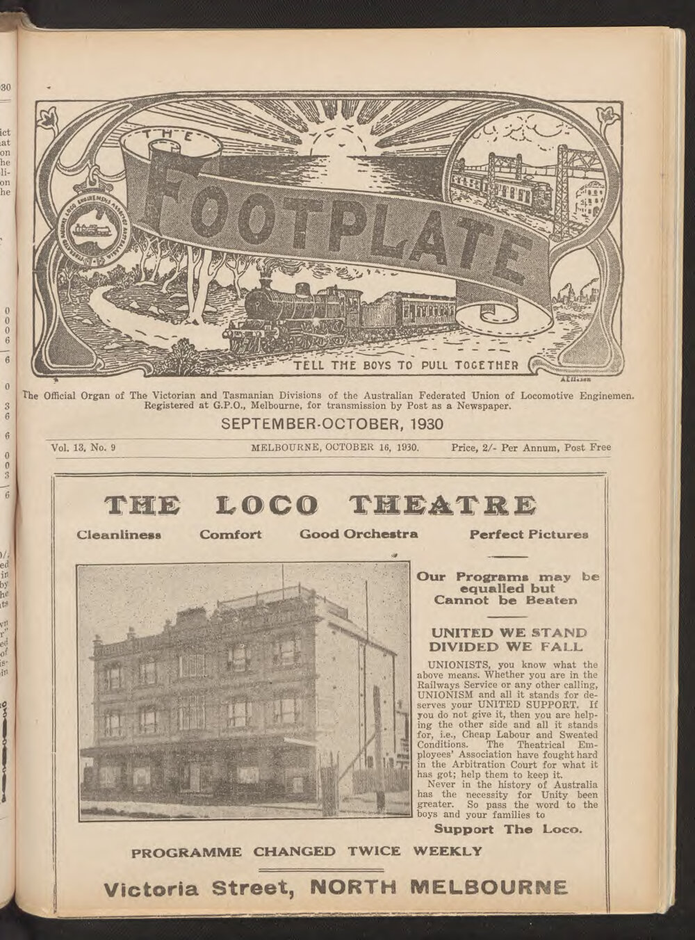 The Footplate: vol. 13, no. 9 (September-October, 1930)