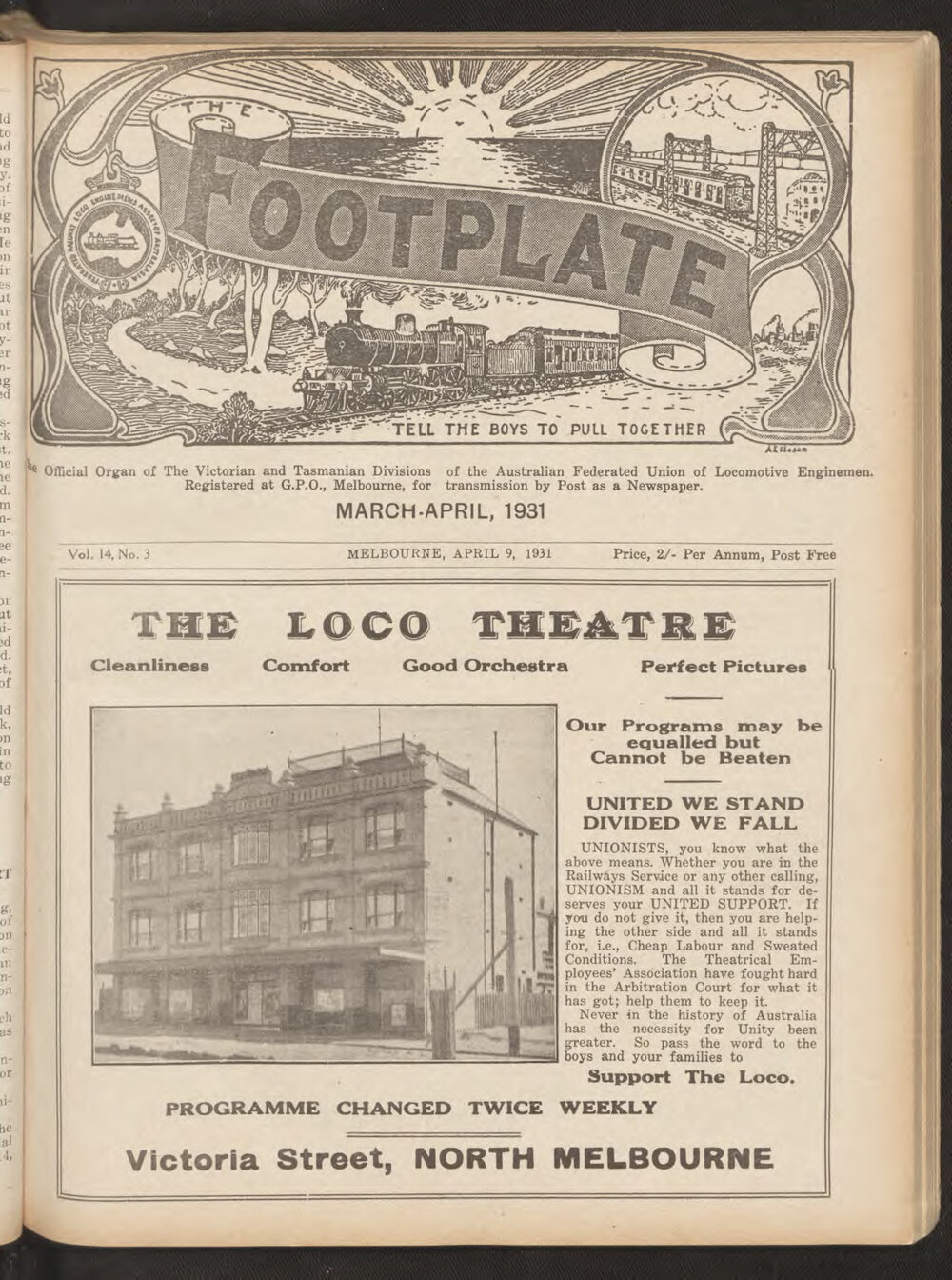 The Footplate: vol. 14, no. 3 (March-April, 1931)