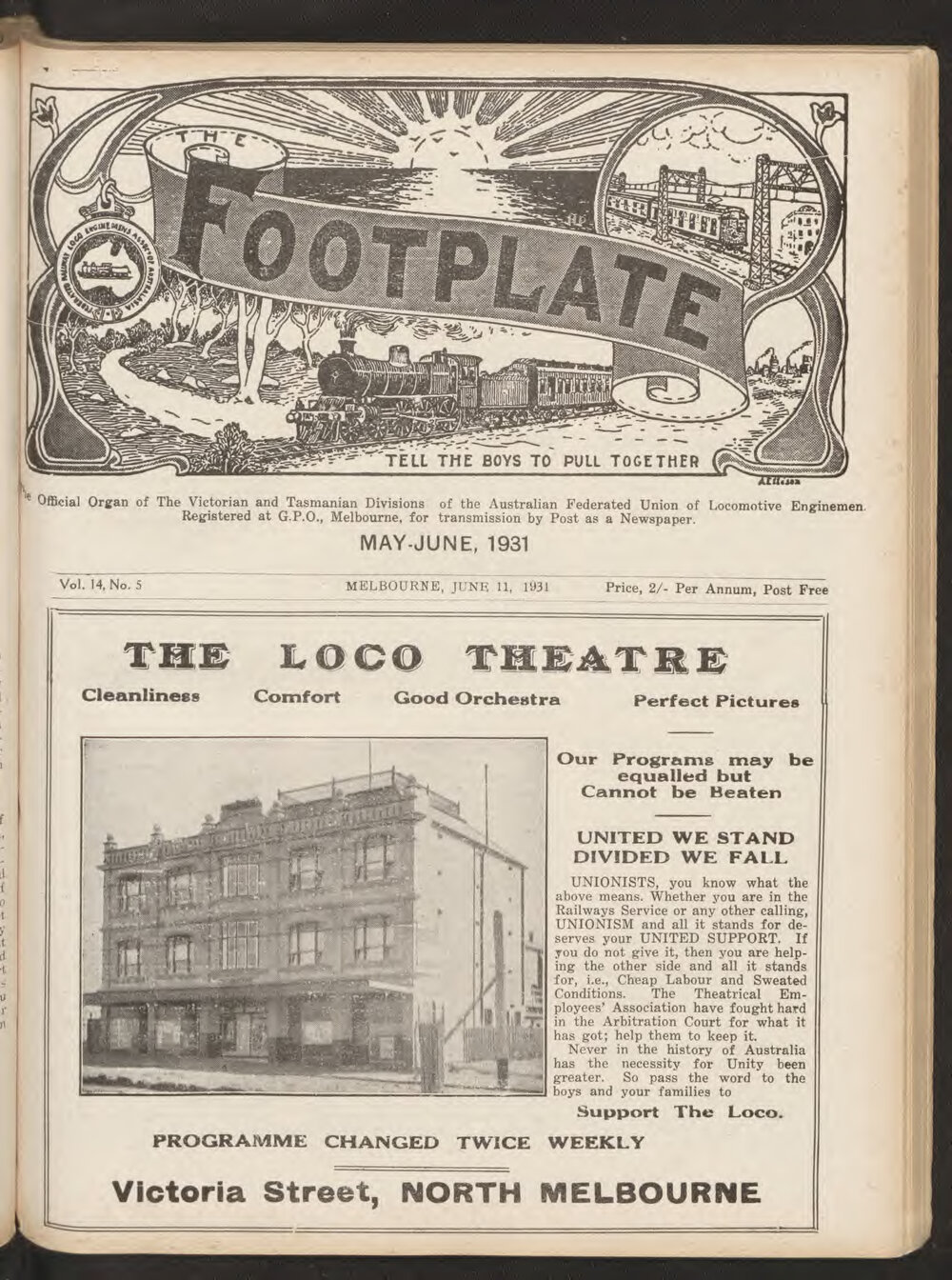The Footplate: vol. 14, no. 5 (May-June, 1931)
