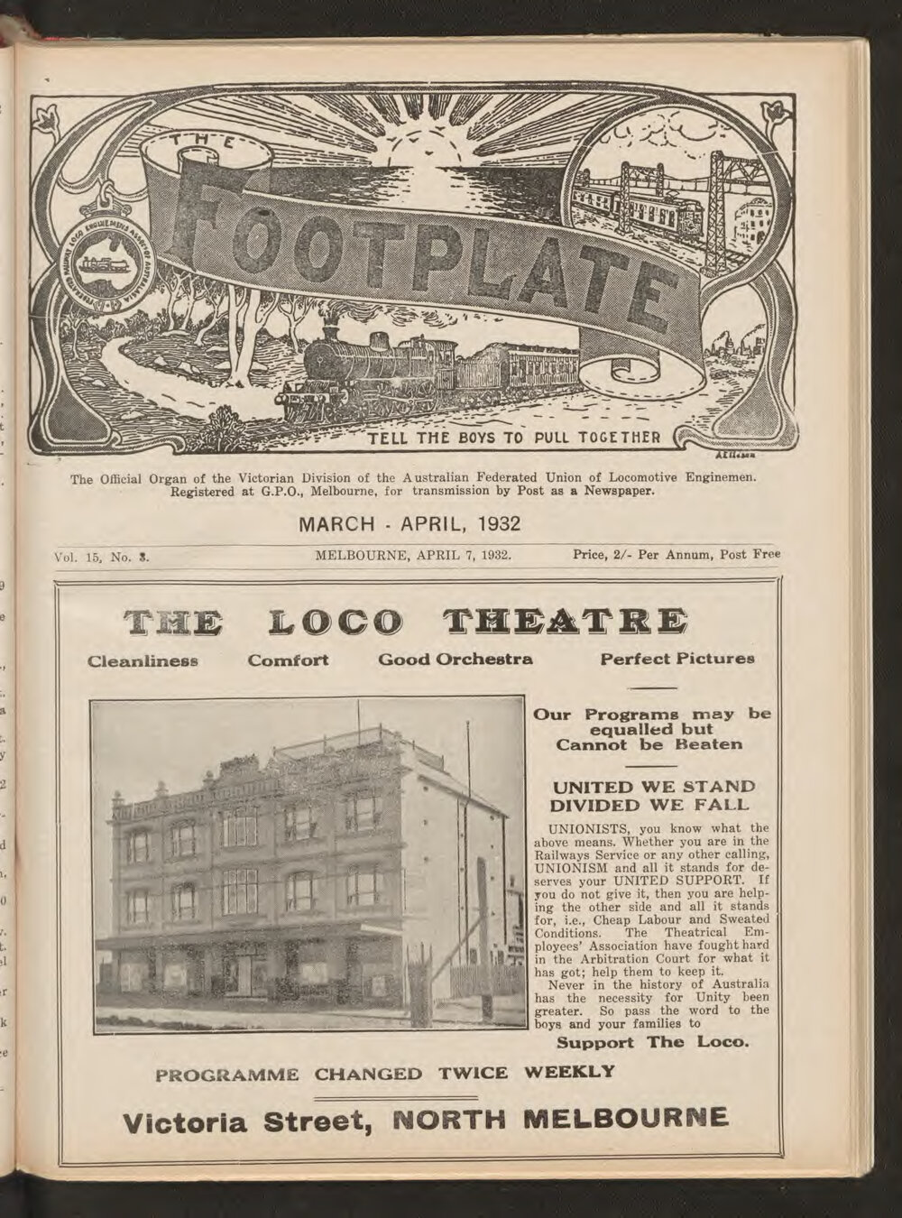 The Footplate: vol. 15, no. 3 (March-April, 1932)