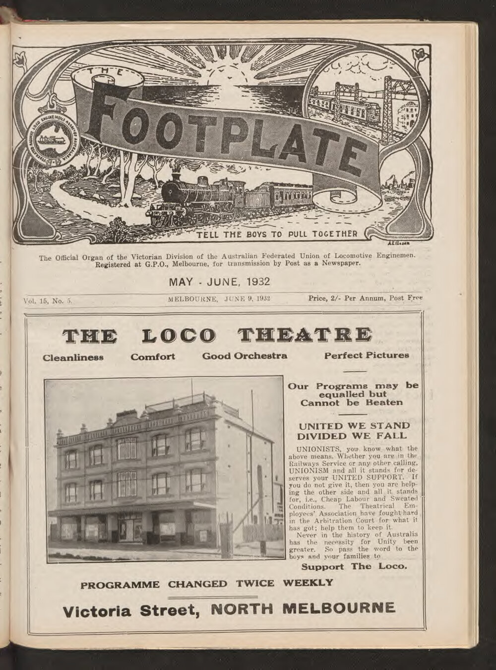 The Footplate: vol. 15, no. 5 (May-June, 1932)