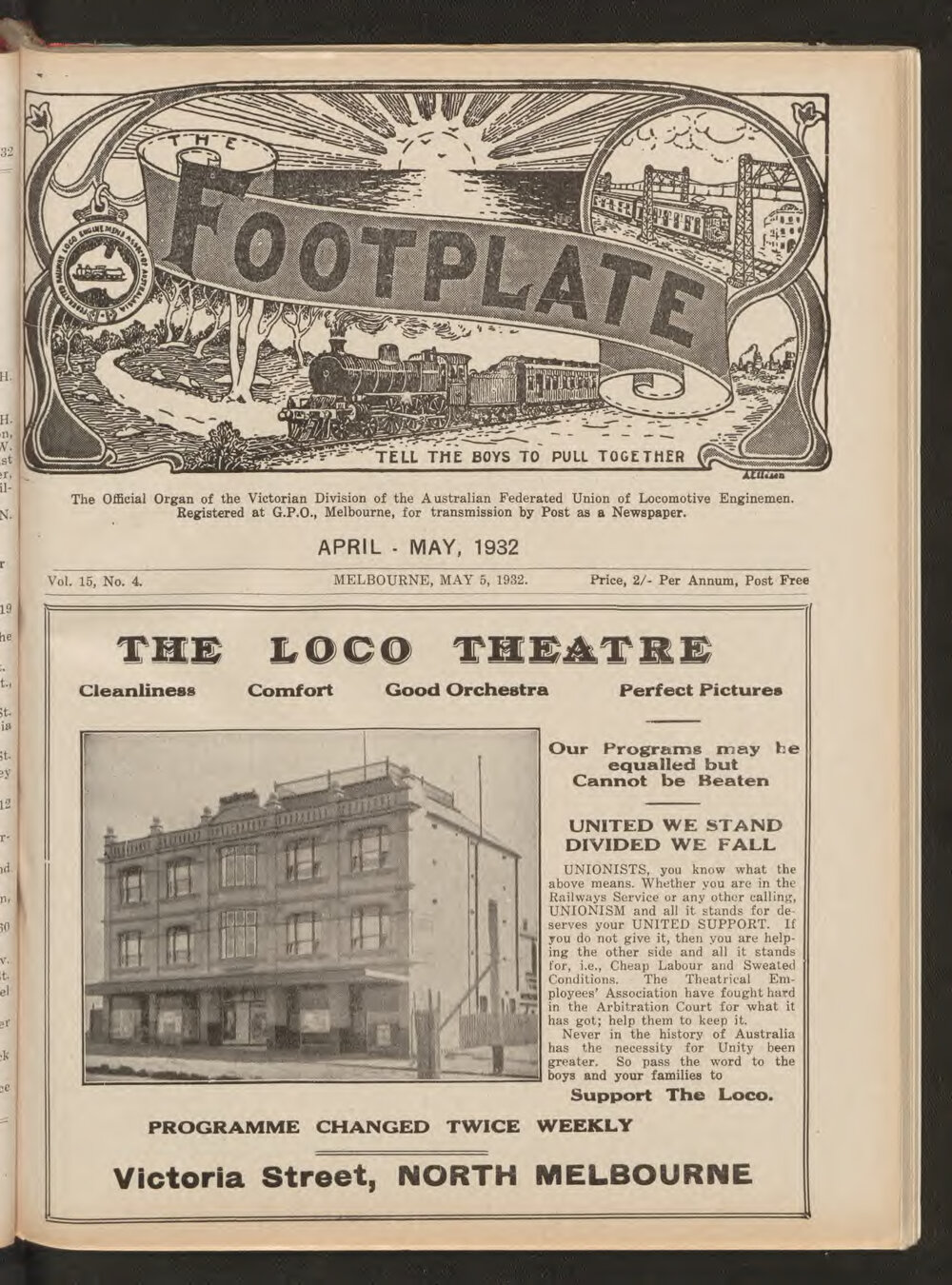 The Footplate: vol. 15, no. 4 (April-May, 1932)