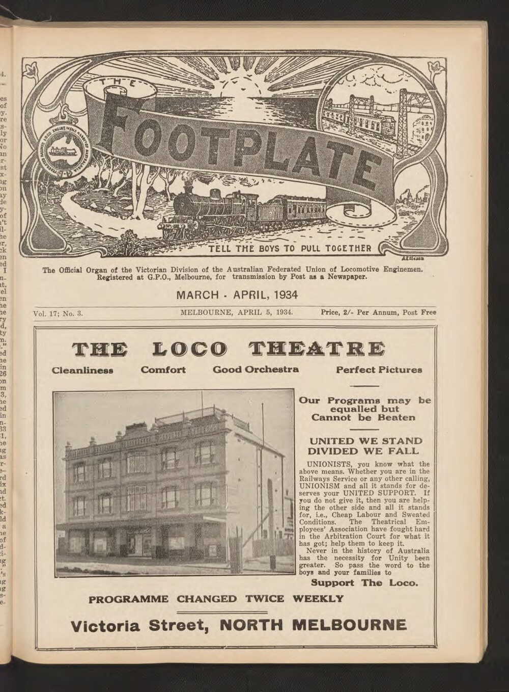 The Footplate: vol. 17, no. 3 (March-April, 1934)