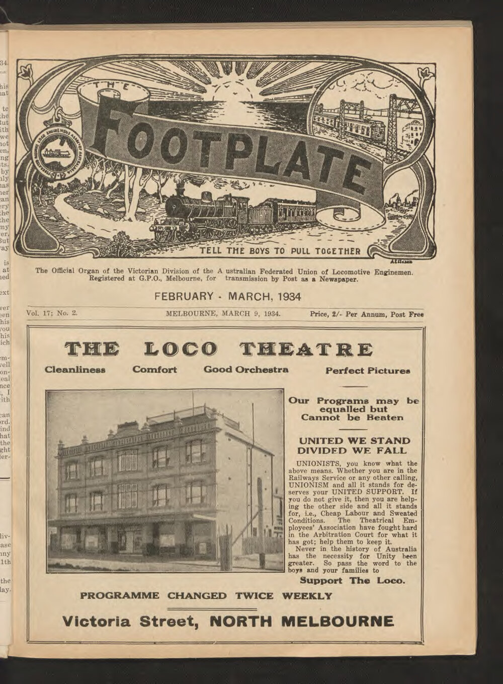 The Footplate: vol. 17, no. 2 (February-March, 1934)