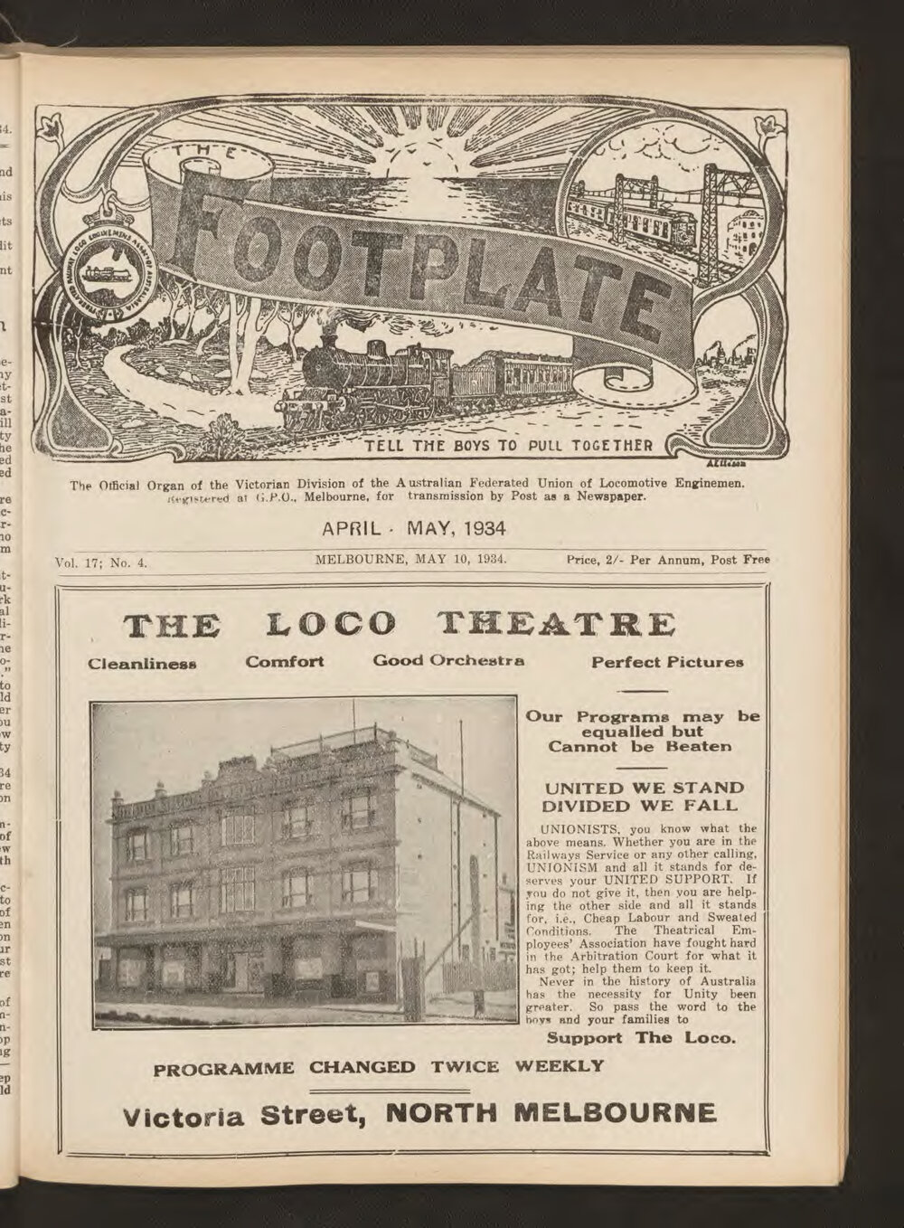 The Footplate: vol. 17, no. 4 (April-May, 1934)