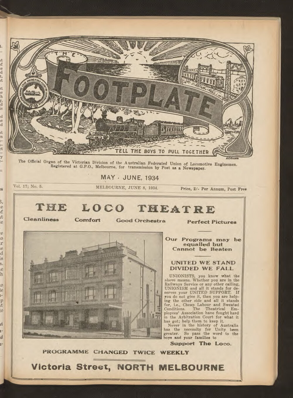 The Footplate: vol. 17, no. 5 (May-June, 1934)