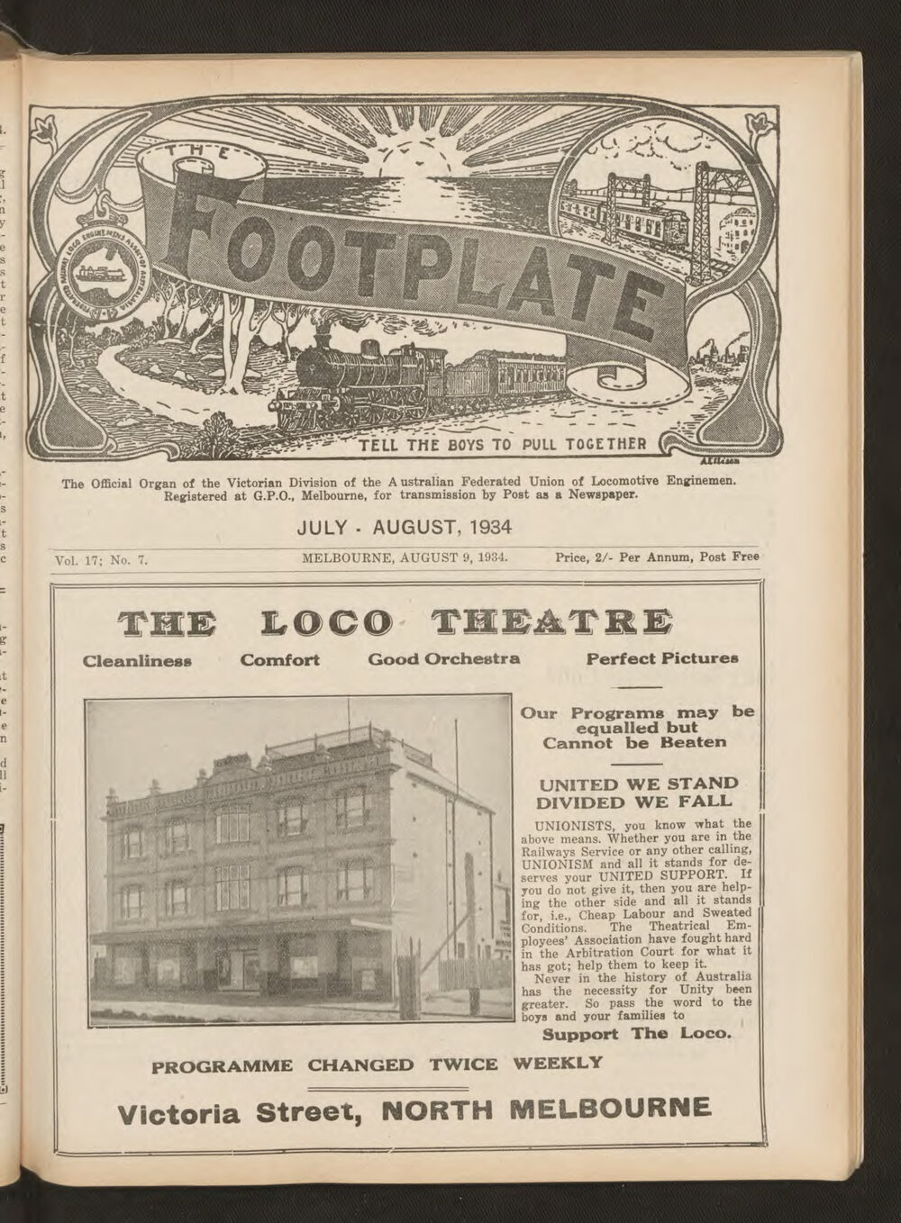 The Footplate: vol. 17, no. 7 (July-August, 1934)