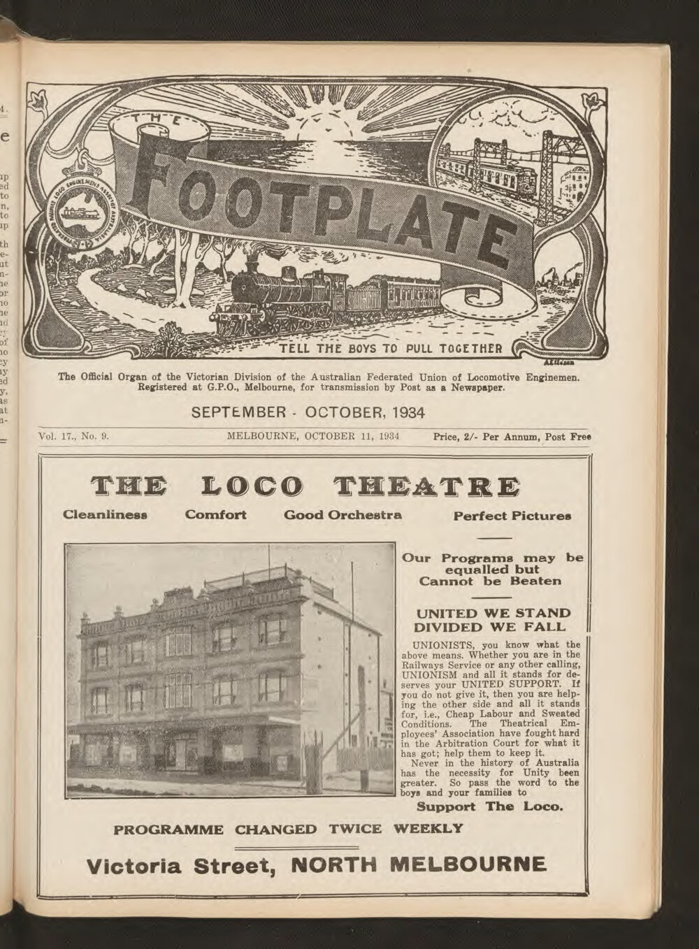 The Footplate: vol. 17, no. 9 (September-October, 1934)