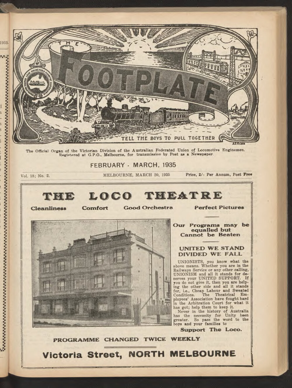 The Footplate: vol. 18, no. 2 (February-March, 1935)