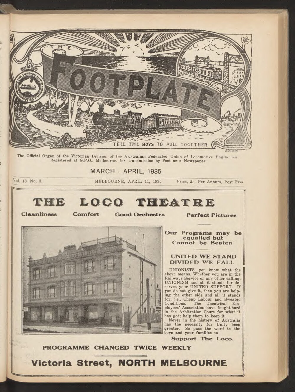 The Footplate: vol. 18, no. 3 (March-April, 1935)