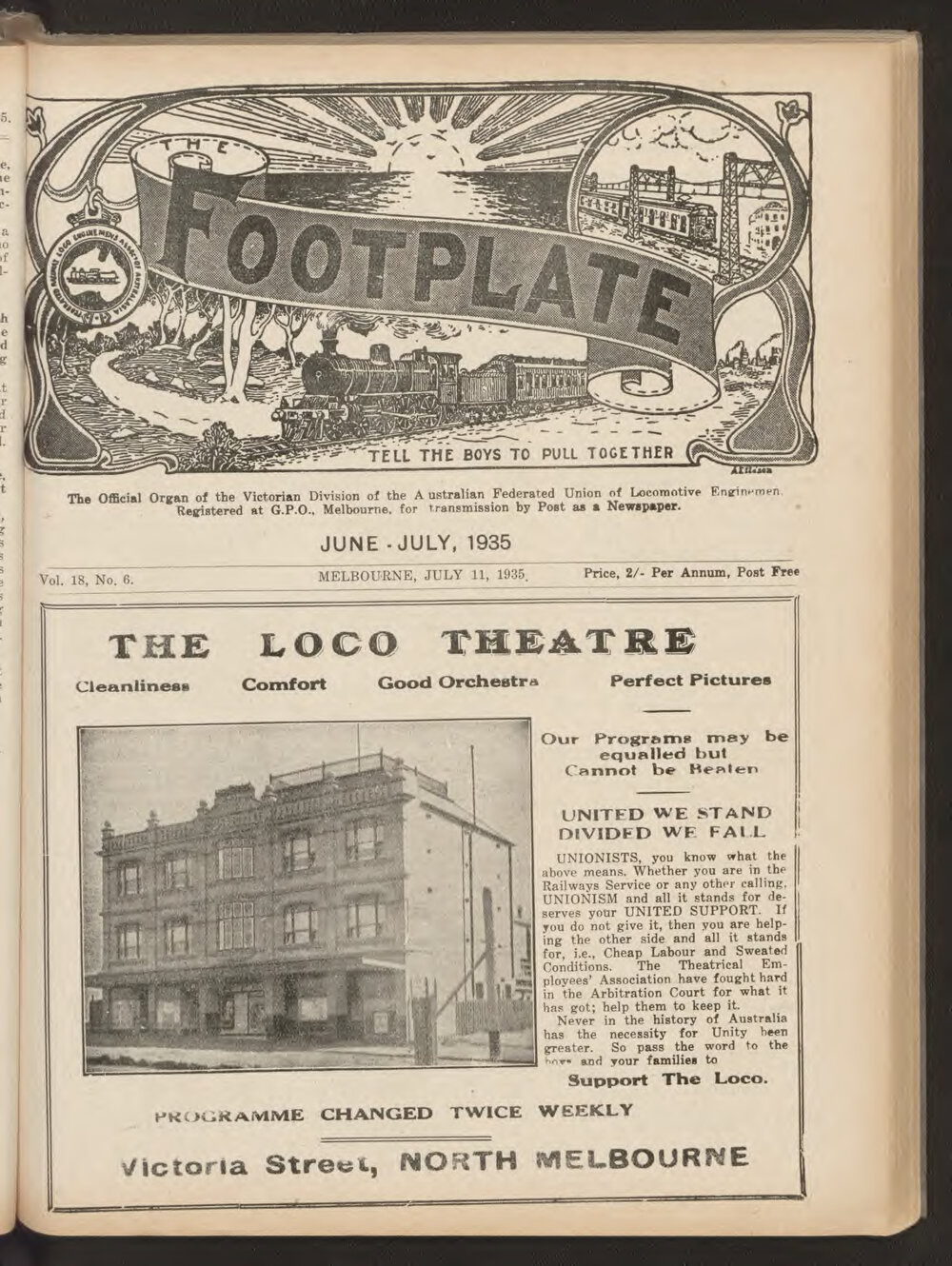The Footplate: vol. 18, no. 6 (June-July, 1935)