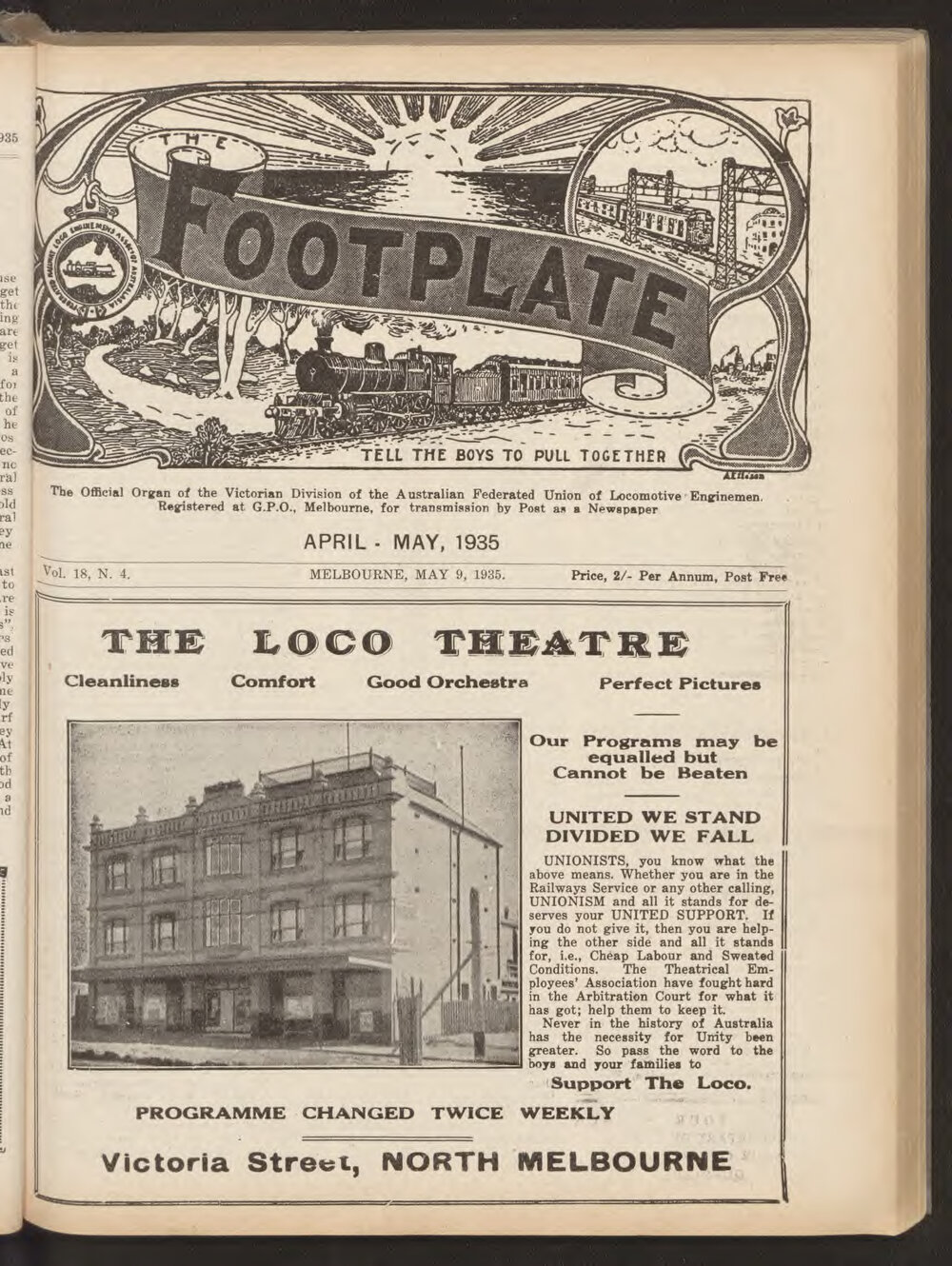 The Footplate: vol. 18, no. 4 (April-May, 1935)