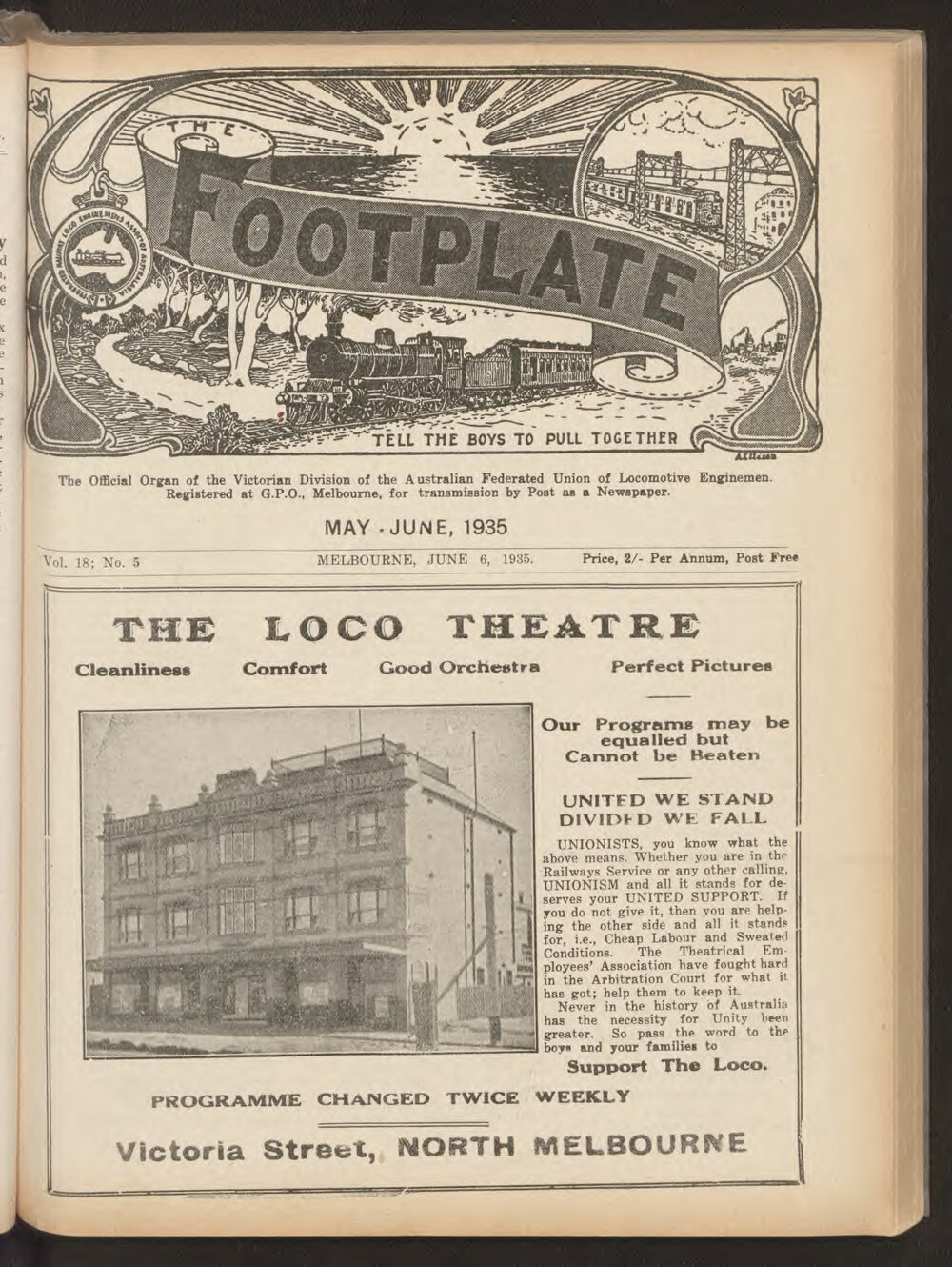 The Footplate: vol. 18, no. 5 (May-June, 1935)