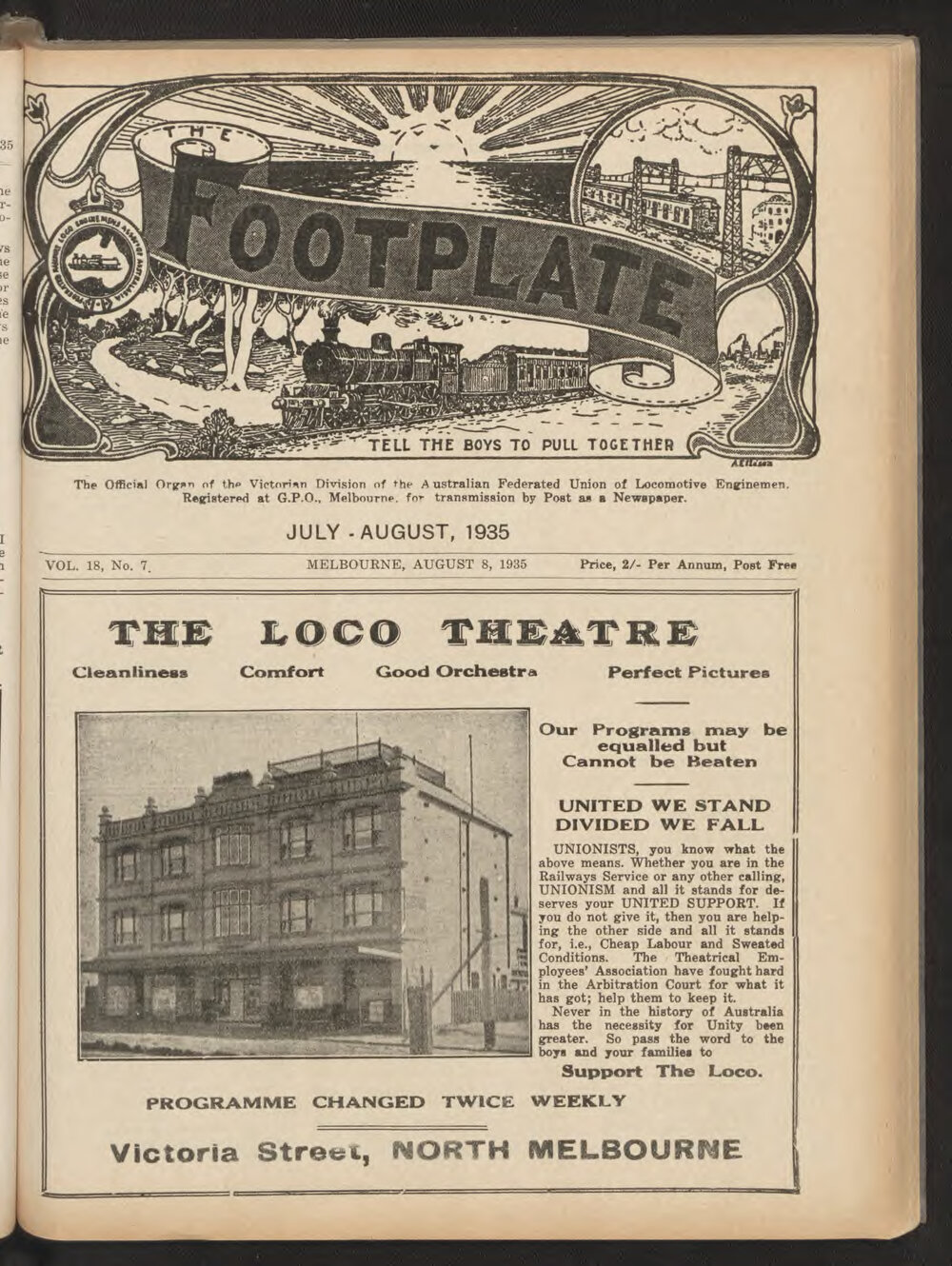 The Footplate: vol. 18, no. 7 (July-August, 1935)