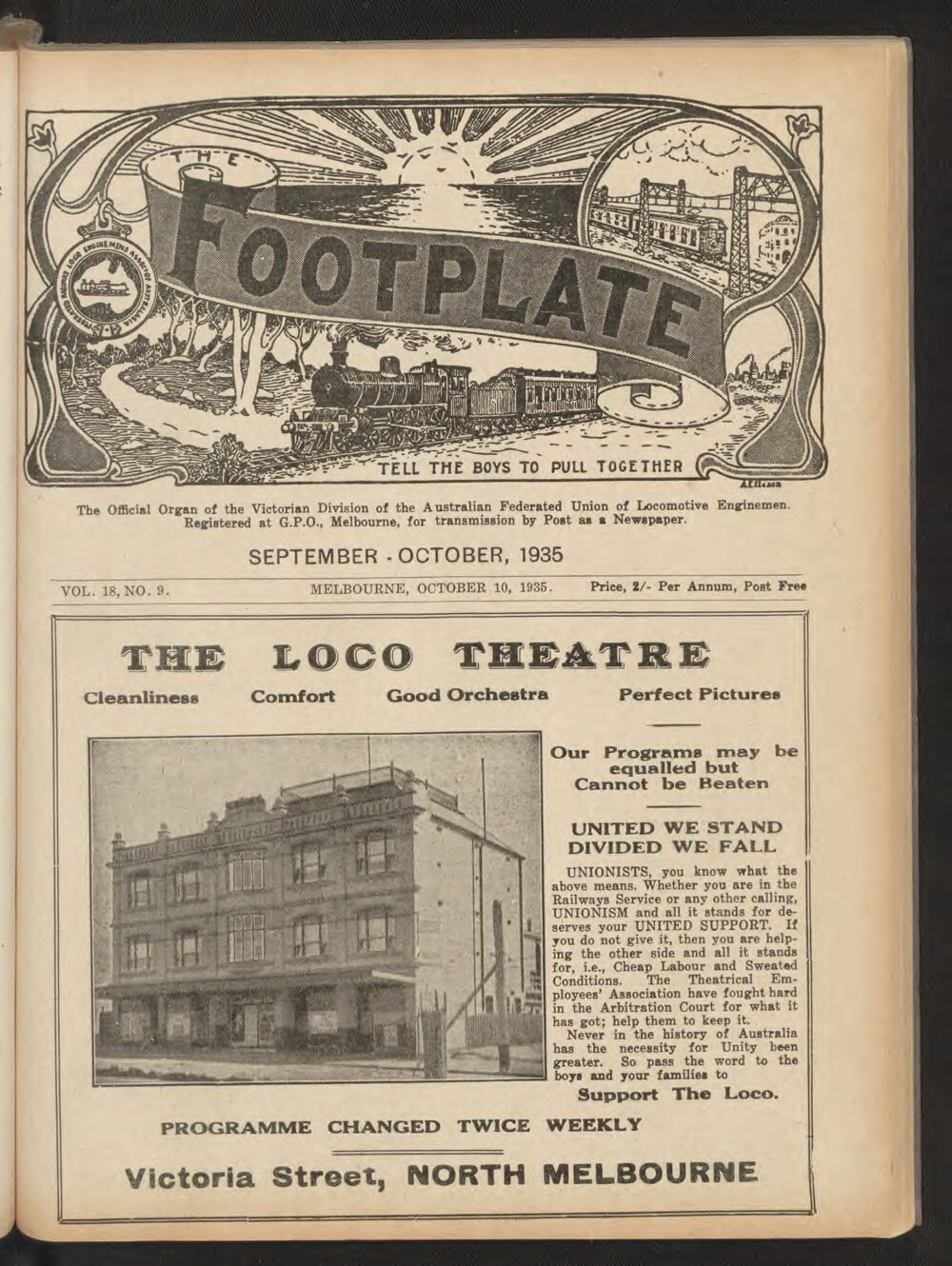 The Footplate: vol. 18, no. 9 (September-October, 1935)