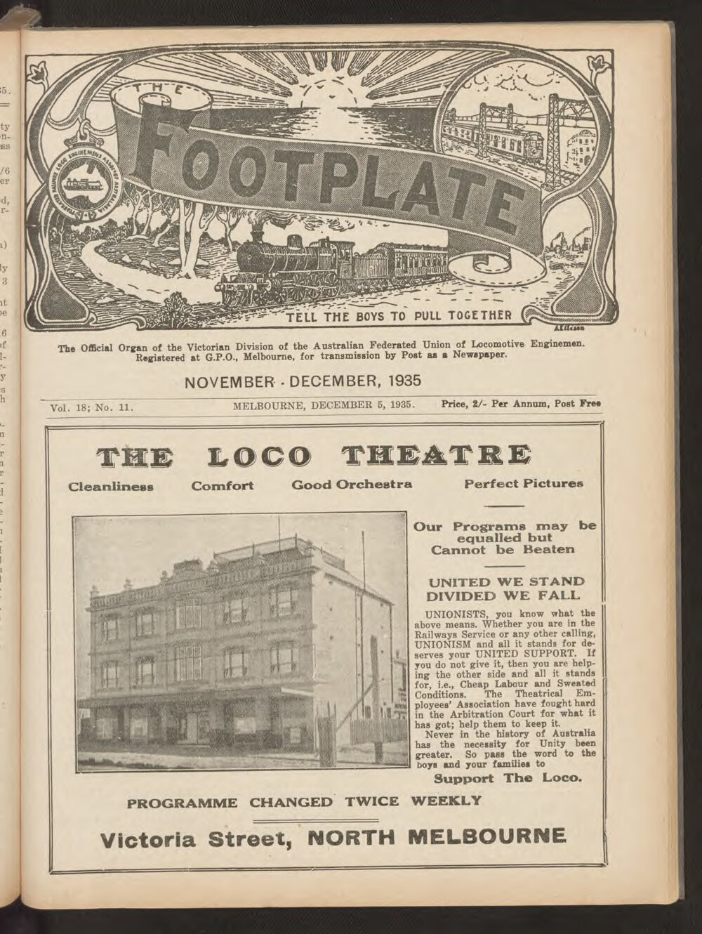 The Footplate: vol. 18, no. 11 (November-December, 1935)