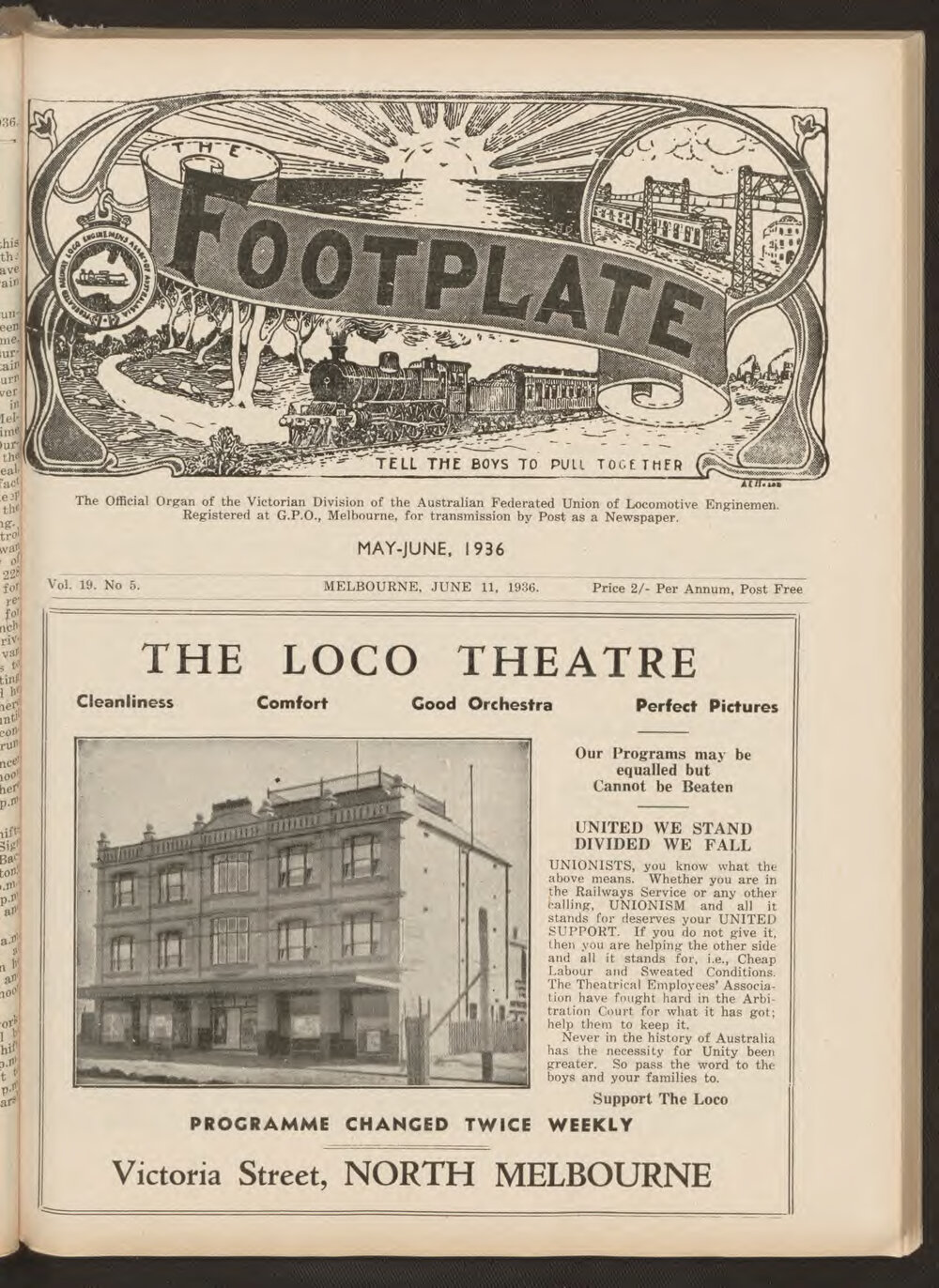 The Footplate: vol. 19, no. 5 (May-June, 1936)