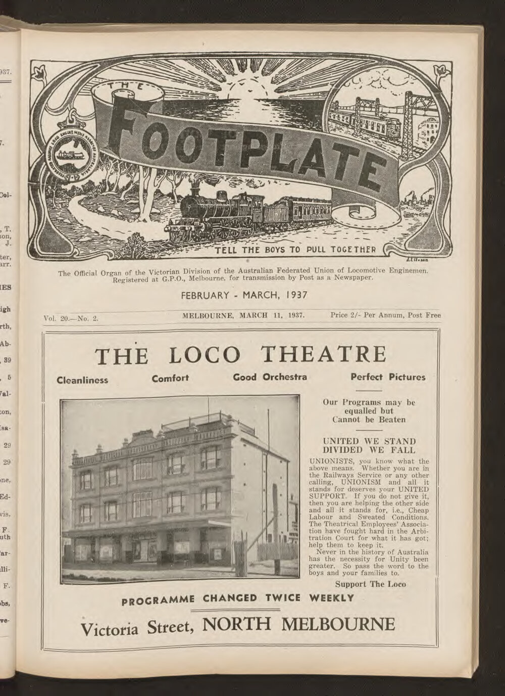 The Footplate: vol. 20, no. 2 (February-March, 1937)