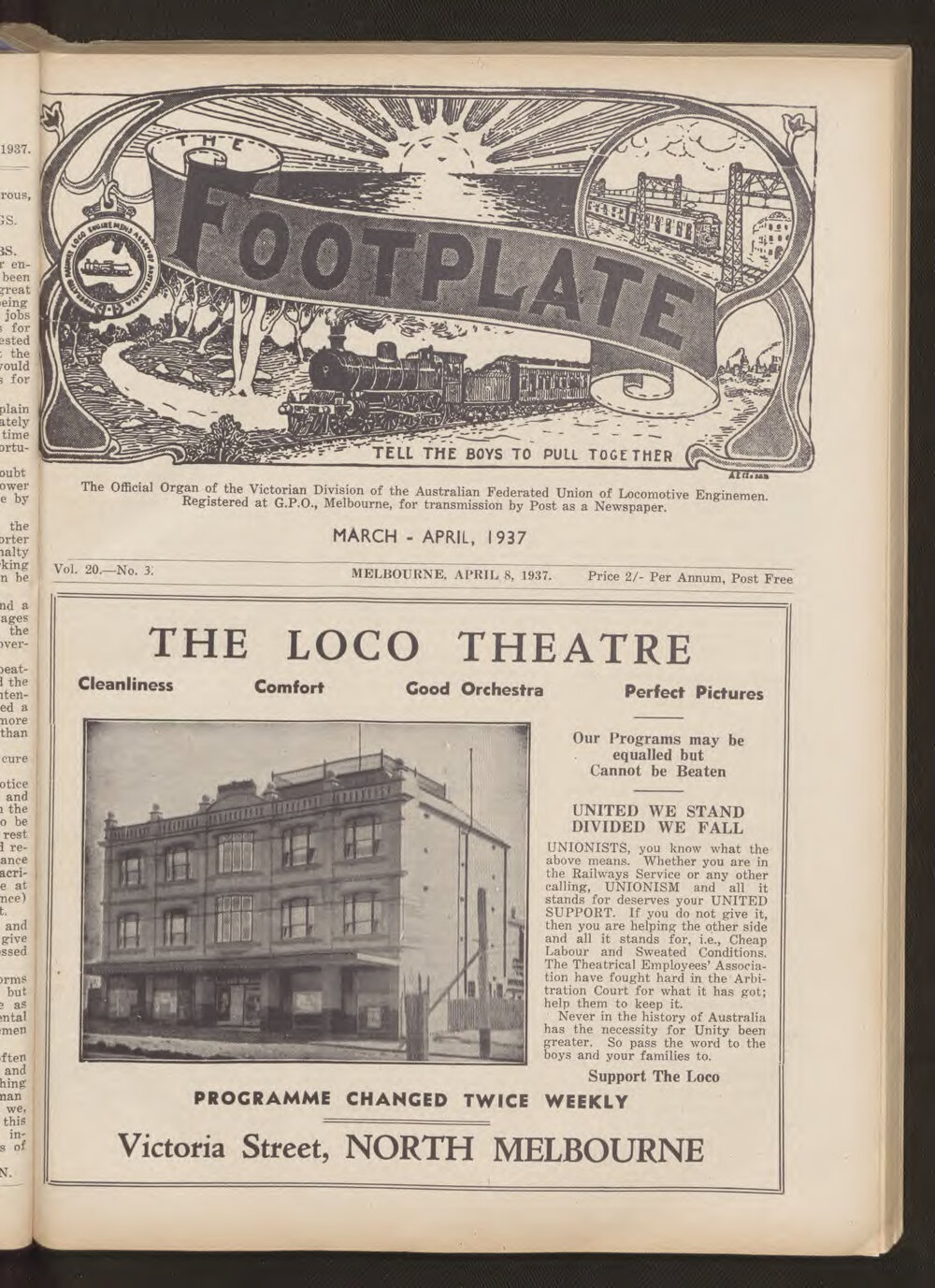 The Footplate: vol. 20, no. 3 (March-April, 1937)