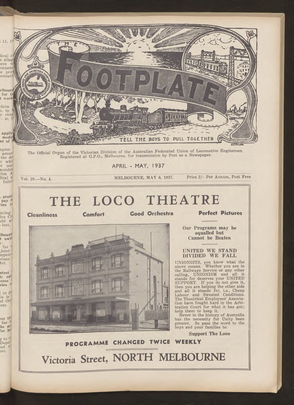 The Footplate: vol. 20, no. 4 (April-May, 1937)