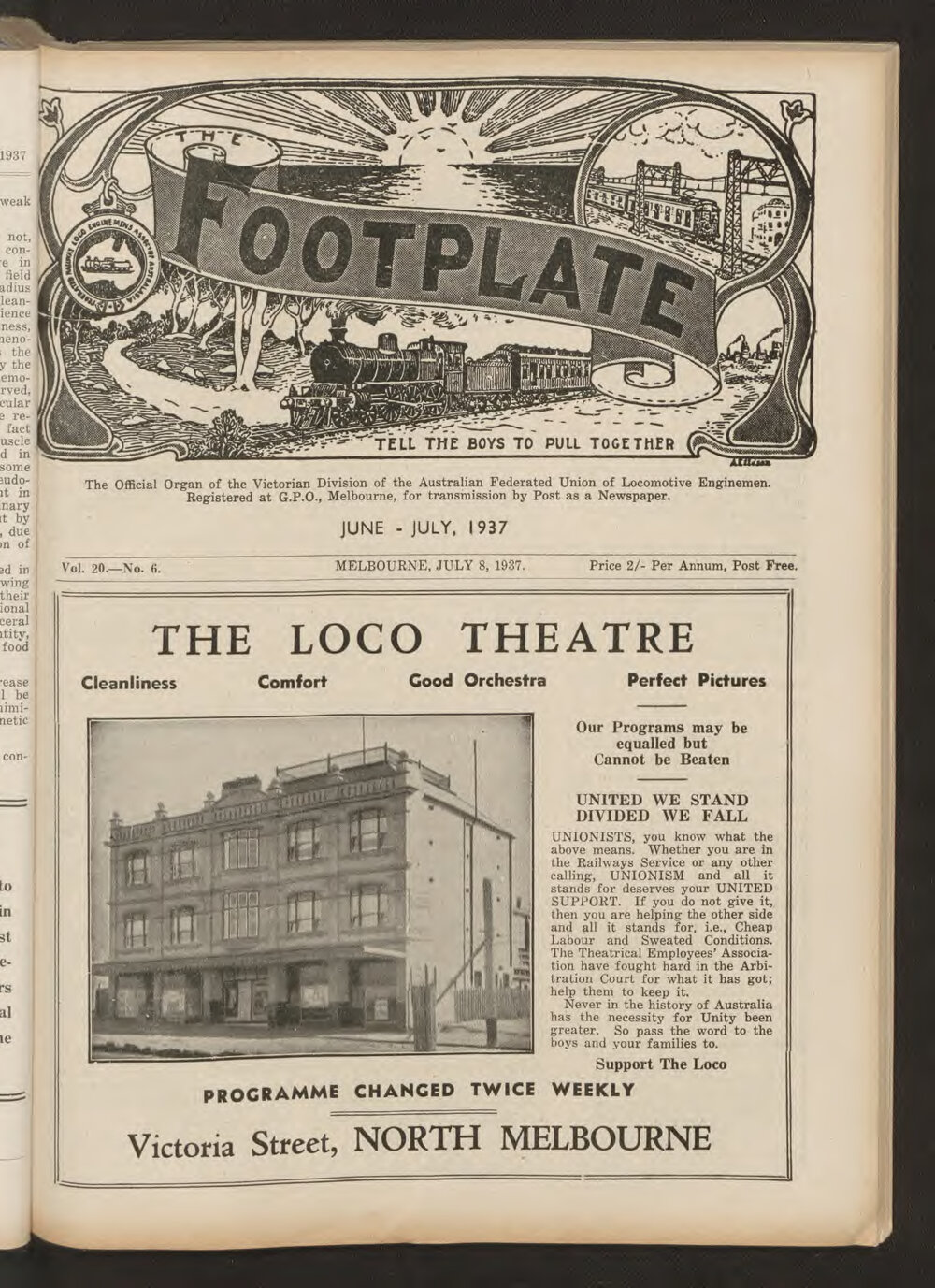 The Footplate: vol. 20, no. 6 (June-July, 1937)