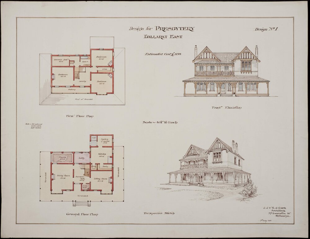Design for Presbytery, Ballarat East